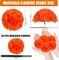 Artificial Marigold Flowers Heads Silk Orange Flower for Dia De Los Muertos Day of the Dead Diwali Home Decor Indian Theme Weddings DIY Wreath Garland Decoration
